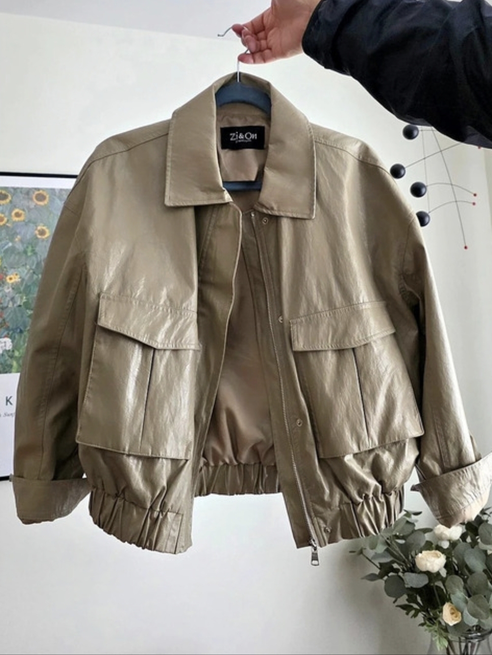 ZiCON Utility Jacket in Beige Like New